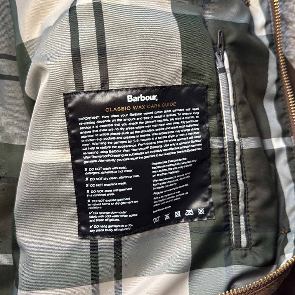 Barbour Malala Water Repellent Waxed Cotton Jacket NWT - Picture 16 of 16